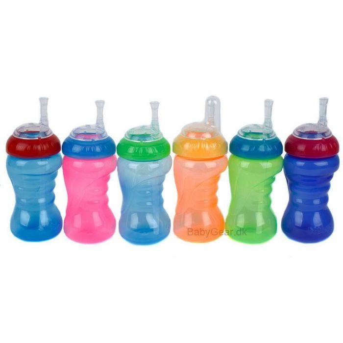 Køb Drikkeflaske fra Nuby® bøjeligt sugerør - Straw™ (6+ mdr.) | BabyGear.dk